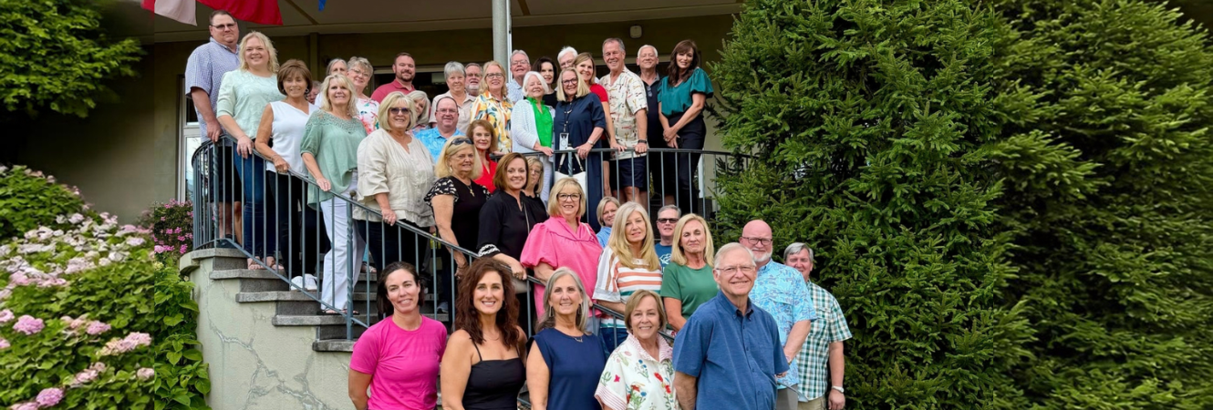 CNB Destination group picture on staircase in Germany